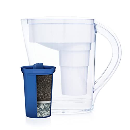 Santevia MINA Alkaline Water Filter Pitcher | Water Filtration System | Chlorine and Lead Filter | Water Purifier Pitcher | Home Water Filtration Pitcher | 9-Cup at Home Water Filter | Made in Canada Santevia MINA Alkaline Water Filter Pitcher | Water Filtration System | Chlorine and Lead Filter | Water Purifier Pitcher | Home Water Filtration Pitcher | 9-Cup at Home Water Filter | Made in Canada
