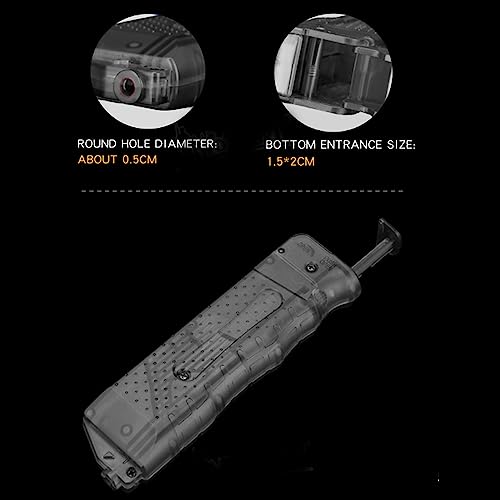 ACEXIER Taktischer Kunststoff BB Compact Speedloader 250 Schuss für 4,5 mm / .177 BB Loader Paintball Airsoft Zubehör Jagd