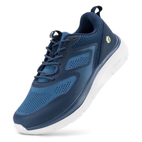 FitVille Extra Breit Laufschuhe Herren Walkingschuhe Atmungsaktive Sportschuhe Leichte Joggingschuhe Bequeme Sneaker Fitness Outdoor Gym Hallenschuhe,Blau,50 EU,Weit FitVille Extra Breit Laufschuhe Herren Walkingschuhe Atmungsaktive Sportschuhe Leichte Joggingschuhe Bequeme Sneaker Fitness Outdoor Gym Hallenschuhe,Blau,50 EU,Weit