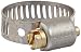 Breeze Miniature Stainless Steel Hose Clamp, Worm-Drive, SAE Size 6, 7/16" to 25/32" Diameter Range, 5/16" Bandwidth (Pack of 10)