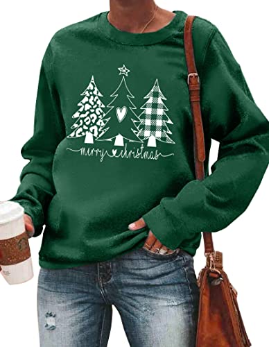 tiorhooe Weihnachts Sweatshirt Damen Xmas Sweater Frauen...