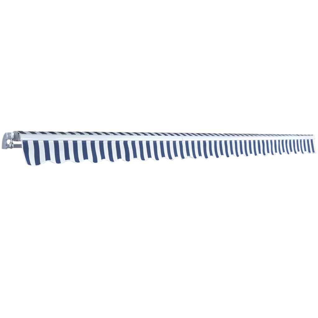 Tenda da Sole Manuale Pieghevole 500x300 cm per Esterno Giardino | Tendalino avvolgibile con manovella per ombreggiare e rinfrescare terrazzo, balcone o patio esterno.
