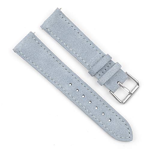 Bracelet de montre en daim avec doublure cuir noir 18mm à 24mm Onthelevel