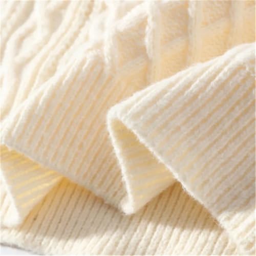 Men's Turtleneck Solid Color Knitted Pullover Sweater Casual Autumn Winter Warm3