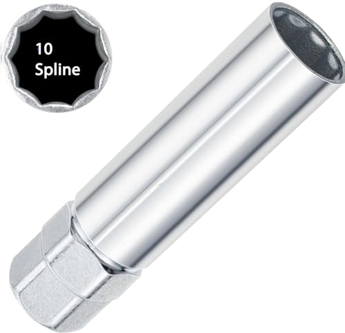 Image of Generic Premium Alloy Steel Lug Nut Tool Key: Replacement for TA23-21 /22 & Bimecc 10-Spline, Ideal for Trucks & SUVs, 13 /16 & 7 /8 Hex Drive