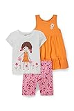 C&A Set Kinder Mädchen Regular Fit Bedruckt|Bedruckt weiß 104