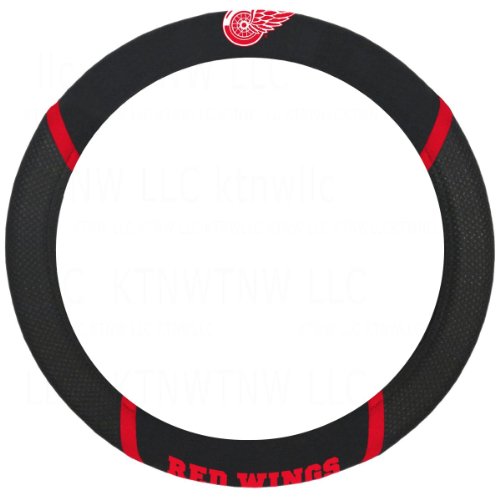 Fanmats 14792 Detroit Red Wings Embroidered Steering Wheel Cover 15"X15" #TOP27