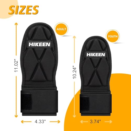 Hikeen Baseball-Schutzhandschuh für Handschuh, Baseball Handschuhe Schiebehandschuh für Jugendliche, Sliding Handschuh für Hitters Hand rechts + Links