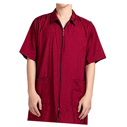 TEHAUX Manto Masculino Roupões De Spa Jaquetas Para Homens Jaquetas De Barbeiro Personalizadas Pano