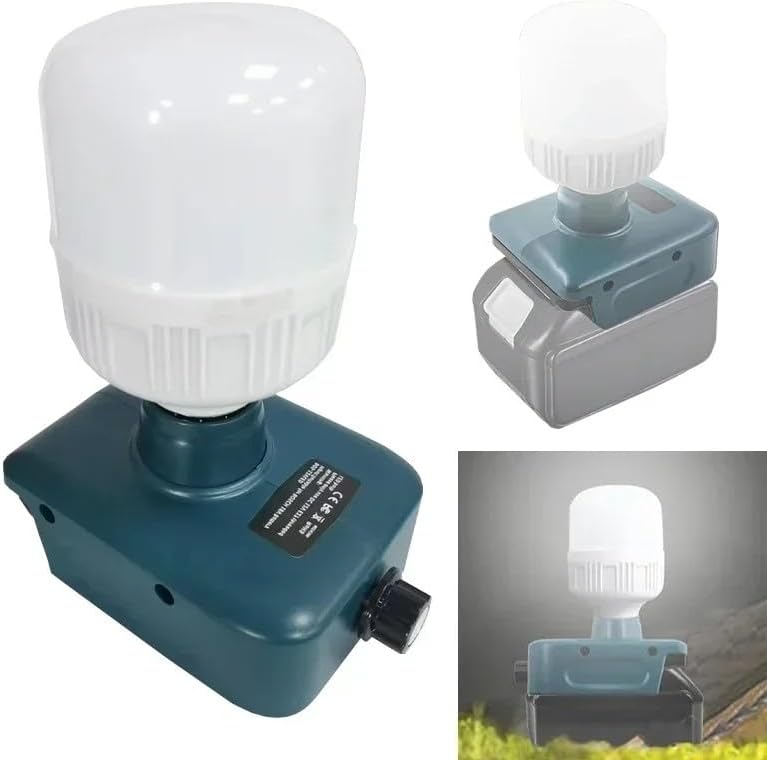 Cordless LED Work Light Compatible with Makita 18V Battery, 12W Flashlight with LED Bulb, Portable Lights for Outdoor Camping Emergency Situations(NO Battery)
