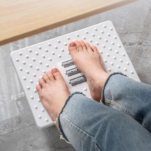 Foot Rest for Under Desk at Work - Ergonomic Foot Stools for Under Office Desk - Rocking Footrest with Roller Massager - Leg Rest for Chair, Computer Gaming - Promote Leg Circulation