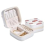Questa custodia per gioielli è portatile e comoda per viaggi, viaggi, viaggi di fine settimana o viaggi di lavoro. L'organizzatore di gioielli da viaggio starà benissimo sul comò.