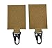 Tactical Key Holder with 4X3â€ Hook and Loop Panel Keychain Police Key Strap Keeper Set of 2 (Tan)