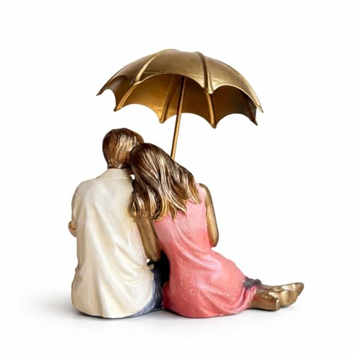 Image of ARMONIA Eternal Romantic Couple Showpiece | European Polystone Love Figurine Home Decor | Best Valentine's Day Gift for Girlfriend, Wife & Couples | Wedding & Gift Item