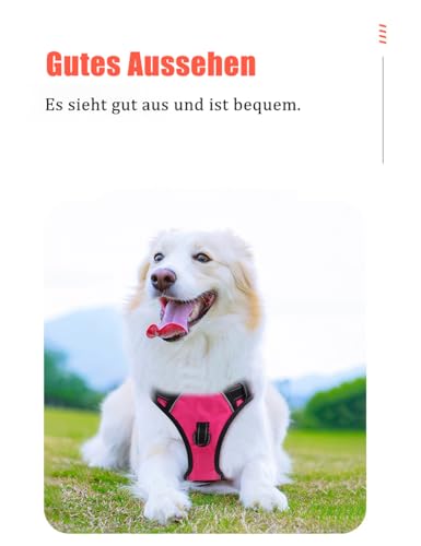 Yonsbox Personalisiertes Hundegeschirr mit Namen & Telefonnummer – Reflektierendes Brustgeschirr im Westen-Design aus Oxford-Gewebe, Bequem & Sicher für Hunde