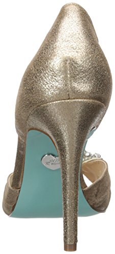 Blue By Betsey Johnson Women's Gown Pump,Silver Metallic,6 M Us #TOP2