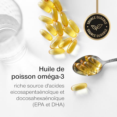 Oméga 3 Huile de Poissons Sauvages - 3000mg Triple Concentration - EPA 990mg & DHA 660mg - 120 Gélules Omega3 - Soutien Cardiaque, Vision, Cérébrale – Image 5
