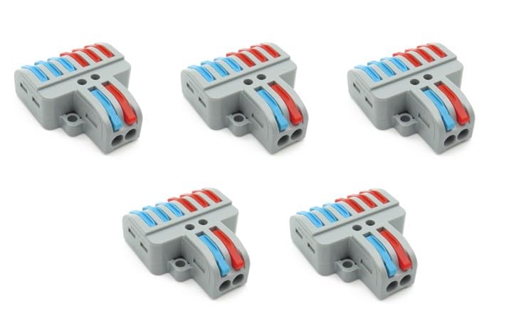 Versatile Multi-Wire Connector – Simplify Your Wiring Projects! -(2 IN - 6 OUT) - [5 pcs]
