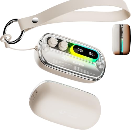 Chauffe-mains rechargeable contre les mains froides grâce aux 3 niveaux de chaleur rapide