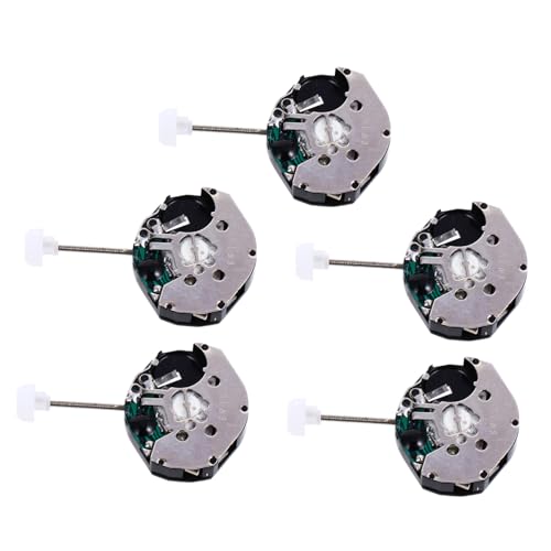 LIGIGWASH 5個クォーツ時計ムーブメント 修理用アクセサリー 部品 交換パーツ 高信頼性と安定性 携帯性に デザイン 同一スル対応 時計フ