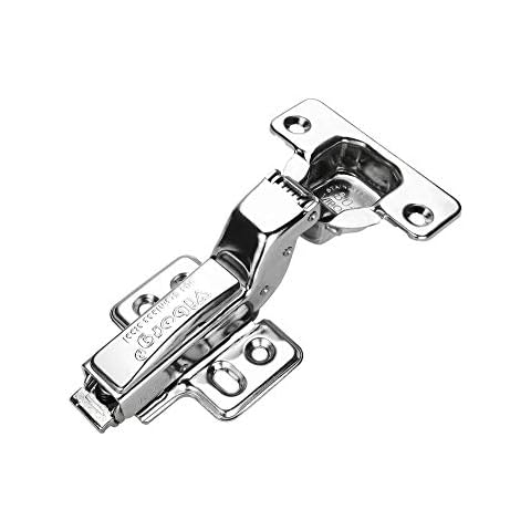 (2 Pieces) Viborg Top Quality 35mm Sus304 Stainless Steel Soft Close Self Closing Kitchen Cabinet Cupboard Wardrobe Door Hinge Hinges (Inset) Cover