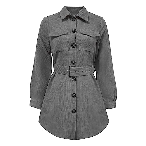Manteau en feutre pour femme gris parfait pour le bureau et les sorties en ville