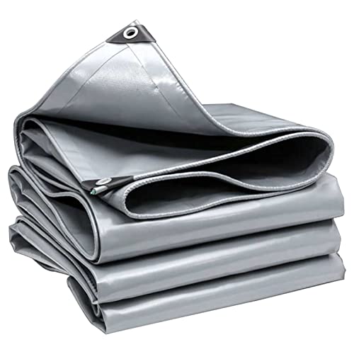 Lona de cubierta de 3x3m gris impermeable y resistente con ojales 2