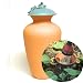 Olla Garden Irrigation Pot - 1.25 Gallon Terracotta Pot with Blue and Black Lid
