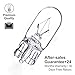 Andelov 25pcs T10 194 168 W5W Light Bulb 12V 5W Clear 1/4 Wedge Base - Compatible with 501 2825 147 152 158 159 161 184 192 193 259 280 285 447 464 for Cars RV Camper Landscape Car Signal Replacement