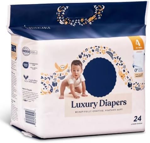 Image of Luxury Baby Diapers, Size - 4, 24 Count (Pack of 1)