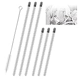 6 Stück Spülmaschineneinsatz kompatibel mit soda Flaschen, Universeller Kratzfrei Flaschenhalter Glashalter Edelstahl Aufsteckhalter Halterung für Alle Gängigen Spülmaschinen