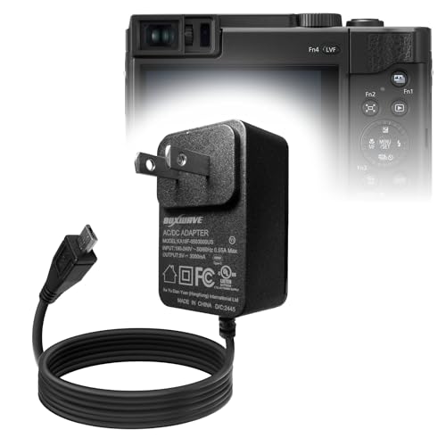 Cargador BoxWave Micro USB para Panasonic Lumix DC-ZS80 15W miniatura 1