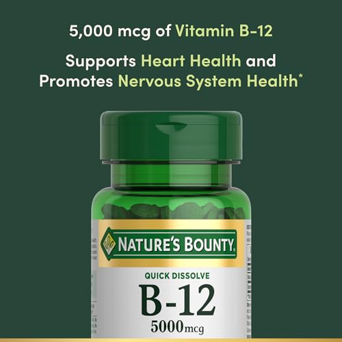 Nature's Bounty Vitamin B12 5000 mcg Quick Dissolve, 40ct - image 3