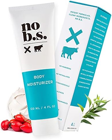 No BS Hand and Body Moisturizer l Ultra Hydrating Natural Body Lotion For Women and Men l Antioxidant-Rich Green Tea Protects Against Aging While Shea Butter and Lavender Oil Nourish Dry Skin