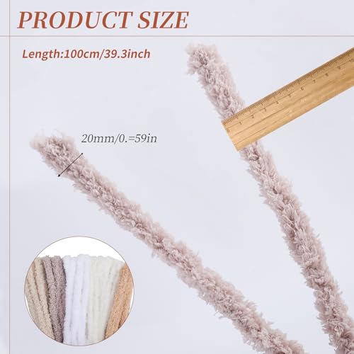 Limpiadores de pipas de gran tamaño y 15mm x 39.37 pulgadas para suministros de manualidades 3