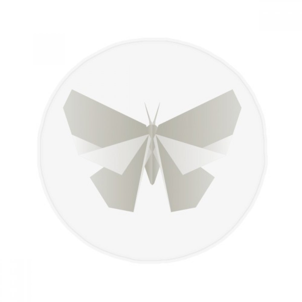 Tapis papillon blanc origami 80cm, le cadeau déco idéal pour la maison