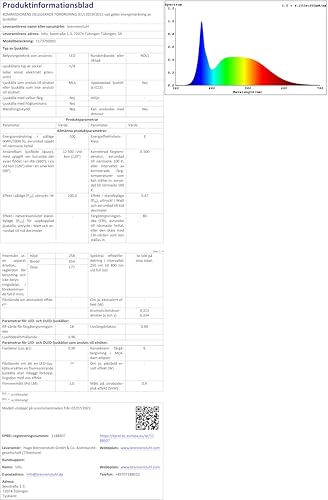 Brennenstuhl Professional Multi Battery LED Hybrid Baustrahler 10050 MH (100W, 12500lm, IP55, kompatibel mit 18V Akkus 11 verschiedener Hersteller, 5m RN-Kabel, ohne Akku, Engineered in Germany)