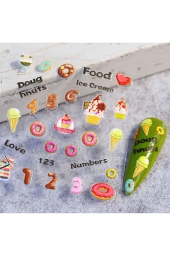 Nail Art Tırnak Süsleme Sticker, Tırnak Dövmesi, 5D Kabartmalı