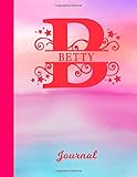 le blog de betty salaire  Betty: Blank Journal - Personalized First Name & Letter Initial Personal Writing Diary  Glossy Pink & Blue Watercolor Effect Cover  Daily Journalism ...  Write about your Life, Goals & Interests