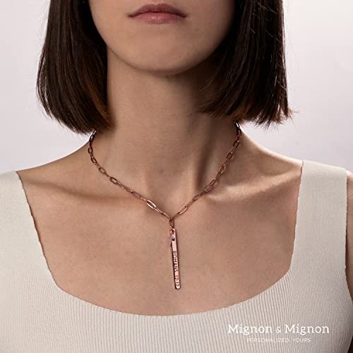 Personalized Christian Necklace For Women Religious Gifts Customized Engraved Bible Verse Pendant Jewelry Gold Cubic Cross Necklace Paper Clip Chain Necklace For First Communion Gift -P-13N-Bc #TOP5