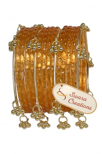 Image of Swara Creations Kashmiri Ghungroo glass Bangles set | Viral Raindrop Multi Set for Women and Girls | Set of 16 Pcs (SKU415)