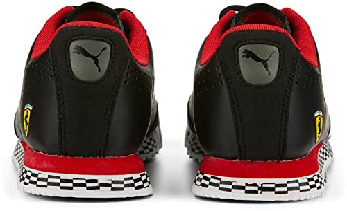 PUMA Kids Boys Scuderia Ferrari Roma Via Perforated Lace Up Sneakers Shoes Casual - Black3