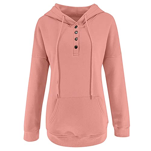 AODONG Moletons com capuz para mulheres, manga comprida, roupas de outono, pulôver, blusas casuais s