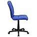 Flash Furniture Clayton Mid-Back Blue Quilted Vinyl Swivel Task Office Chair