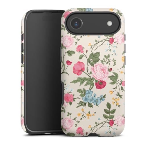 Coque Apple iPhone Air antichoc ornée de motifs floraux vintage premium et robustes