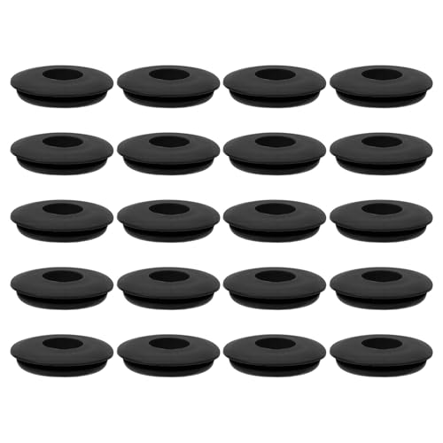 Juntas de goma negras Mipcase de 20 piezas para válvulas de freno de aire de semirremolques