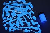 DirectGlow 3/4oz UV Blacklight Reactive Fluorescent Acrylic Paints (White)