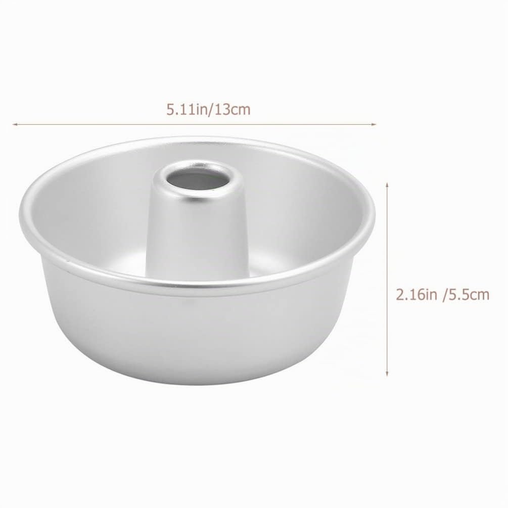 Angel Food Moule à gâteau rond en aluminium anti-adhésif 130 x 55 mm