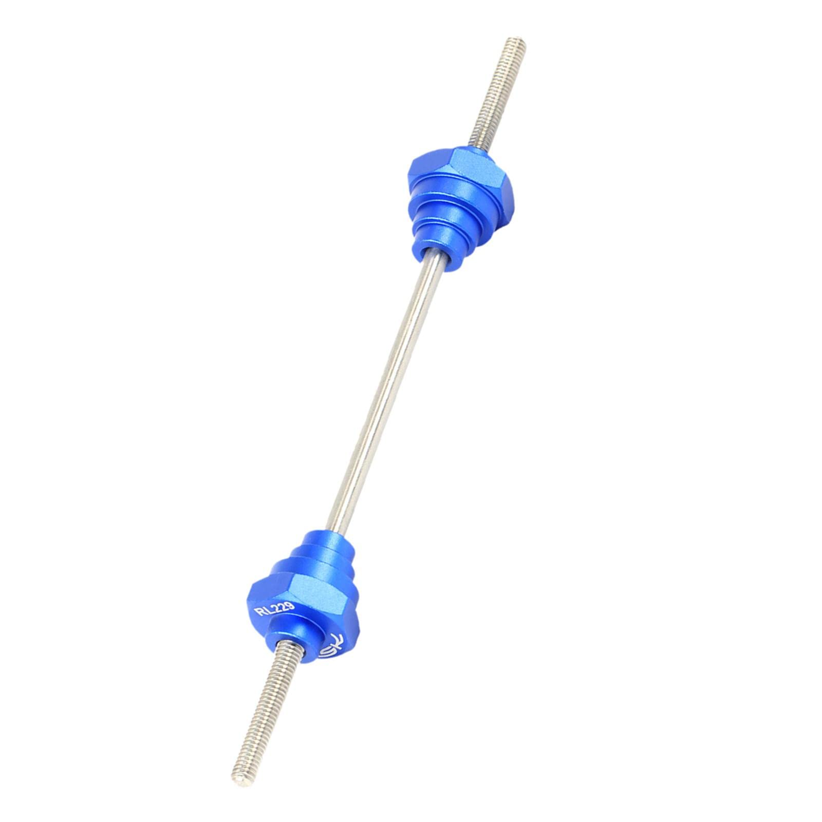 Cavalletto per ruota di bicicletta Adattatore per asse passante 20 cm in metallo per riparazione mozzo per bicicletta piattaforma adattatore pin passante lavoro con ruote da 12/15/20 mm