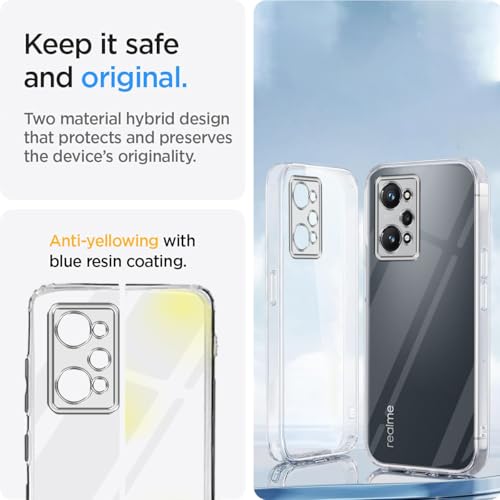 Image of Jkobi Back Cover for Realme GT Neo 2 (Silicone Clear Shockproof Case with Camera Protection | Soft and Flexible | Transparent)